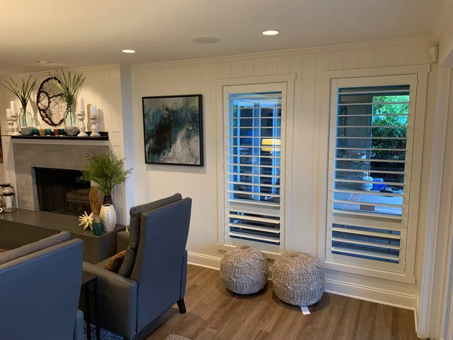 Composite shutters installed in a home, Carol D project